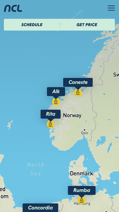 NCL mobile map page